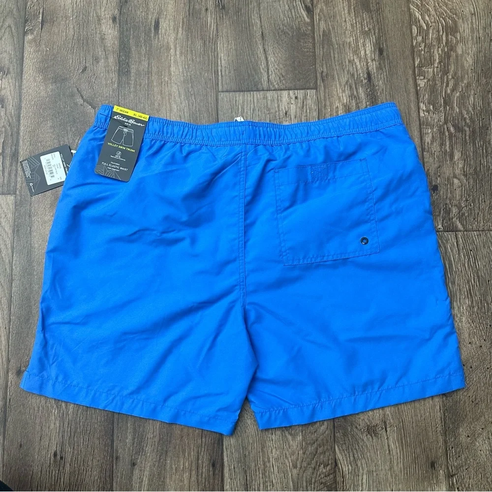 Eddie Bauer Swim Beach Elastic Waist Shorts Trunk Men’s Size XL Blue